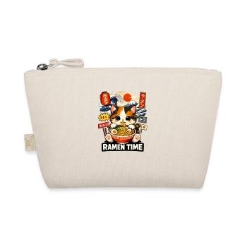Ramen Time Cat Kawaii Bowl - Organic Pouch - nature - Front
