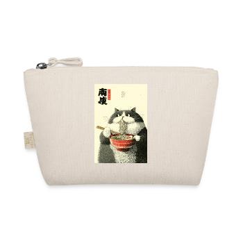 Chat au clair de lune qui aspire des ramen - Trousse biologique - nature - Devant