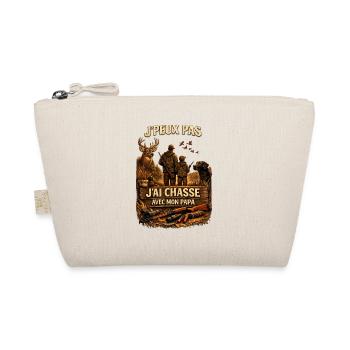 Hunting with Father-Son Duo Dad - Organic Pouch - nature - Front