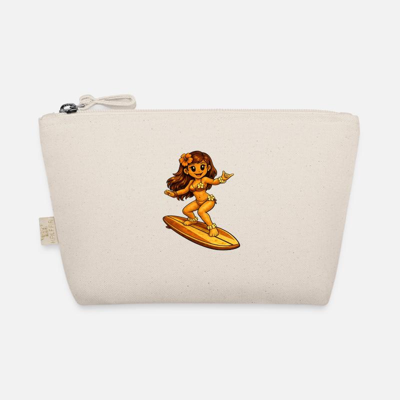 Surfer Hawaiian style - Organic Pouch - nature