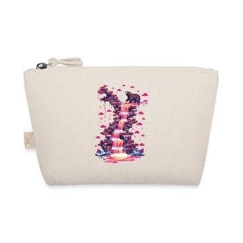 Pink waterfall with bear light - Organic Pouch - nature - Front