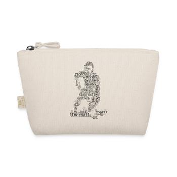Clear floorball motif for every day - Organic Pouch - nature - Front