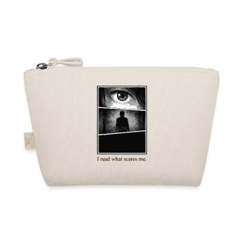 I read what scares me – Manga Horror Motiv - Organic Pouch - nature - Front