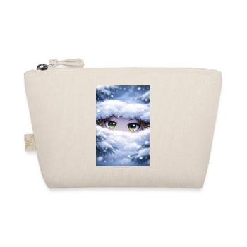 Anime eyes in the snow flurry - Organic Pouch - nature - Front