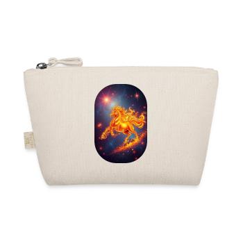 Signe du zodiaque Cheval de Feu Doré Ciel étoilé - Trousse biologique - nature - Devant