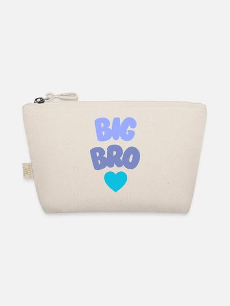 Big Bro Love Geschwister - Bio-Täschchen - Natur - Vorne