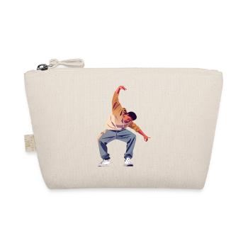 Breakdance Dancer Pose Freestyle Dancing Motif - Organic Pouch - nature - Front