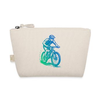 Mountainbike Liebe zum Anziehen - Bio-Täschchen - Natur - Vorne
