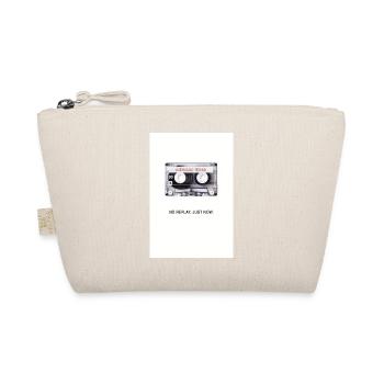 No Replay. Just Now. – Retro Cassette Design - Organic Pouch - nature - Front