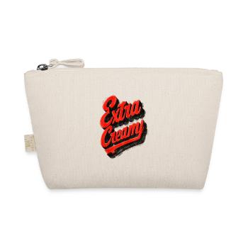 Extra Creamy Retro Schriftzug - Bio-Täschchen - Natur - Vorne