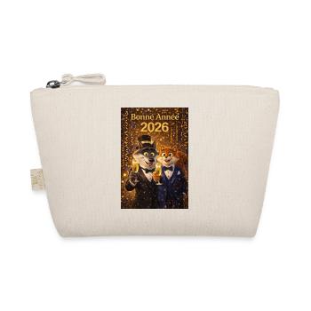 Happy New Year 2026 – Elegant Wolf and Squirrel - Organic Pouch - nature - Front