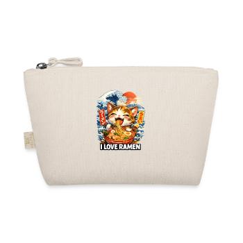 Katze Ramen Kawaii - Bio-Täschchen - Natur - Vorne