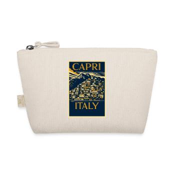 Capri Italie – Affiche vintage marine et or Art déco - Trousse biologique - nature - Devant
