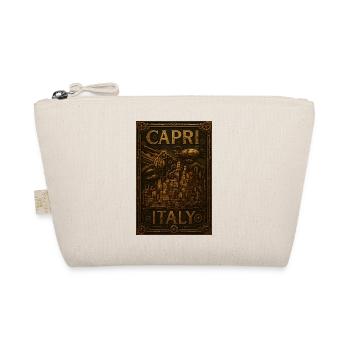 Capri Italien – Steampunk Bronze Reiseposter - Bio-Täschchen - Natur - Vorne