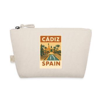 Cádiz Spanien – Vintage Reiseposter Plaza - Bio-Täschchen - Natur - Vorne
