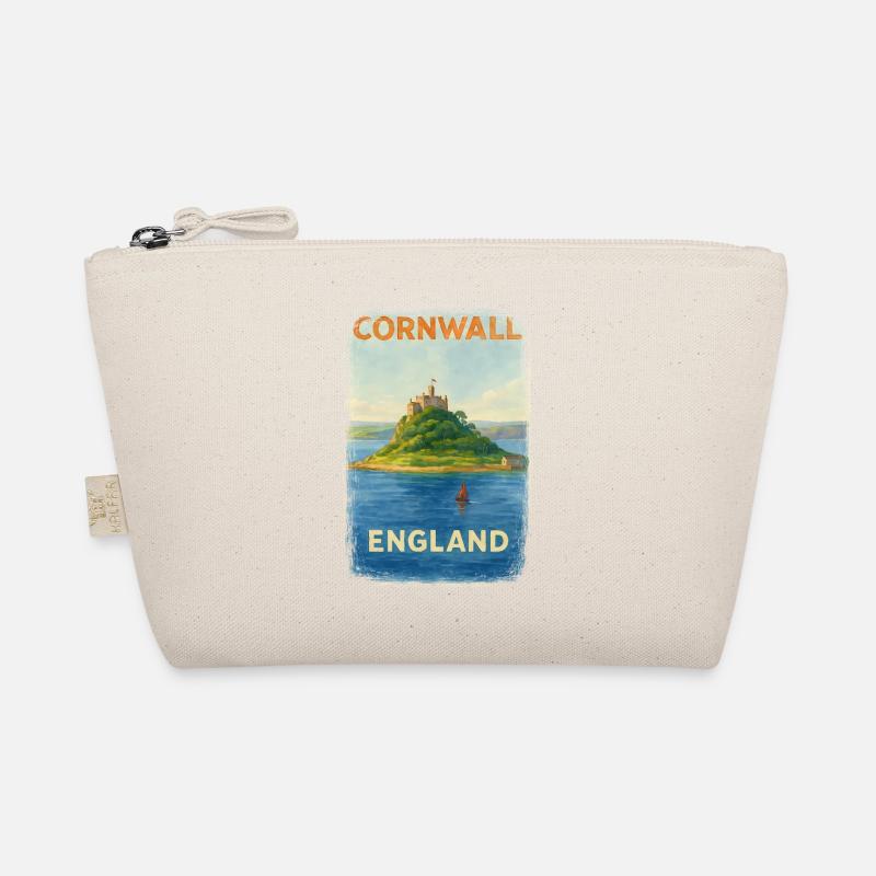 Cornwall England – Aquarell Reiseposter Bio-Täschchen