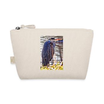 Grey Heron at the Lake - Nature Photography Wildlife - Organic Pouch - nature - Front