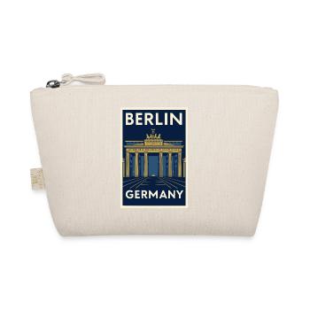 Berlin – Brandenburger Tor Retro Poster - Bio-Täschchen - Natur - Vorne
