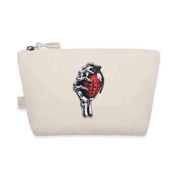 Skeletal grenade in hand - Organic Pouch - nature - Front