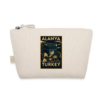 Alanya Turkey – Vintage Travel Poster Linocut - Organic Pouch - nature - Front