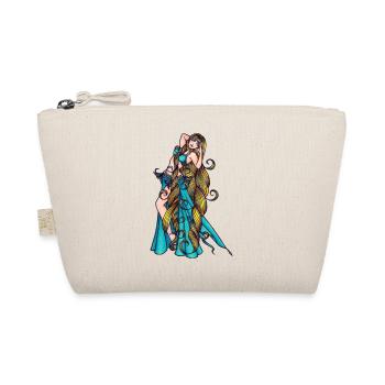 Azure Belly Dancer Aquarius with Long Hair - Organic Pouch - nature - Front