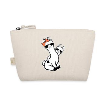 2 Llamas Mom Kid Cool Mom Sunglasses Mom - Organic Pouch - nature - Front