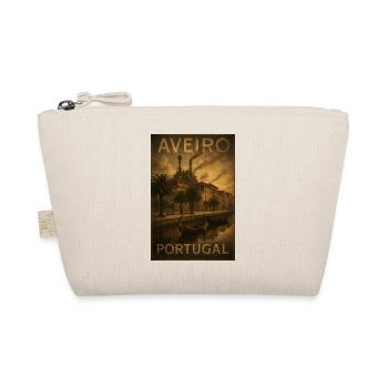 Aveiro Portugal – Steampunk Moliceiro Travel Poster - Organic Pouch - nature - Front