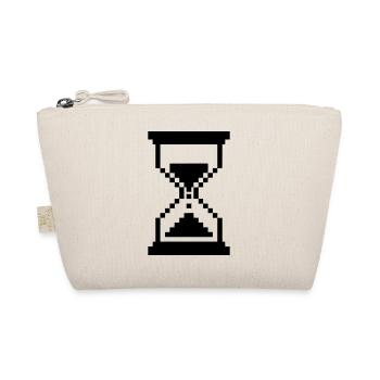 Pixel Hourglass Loading Icon - Organic Pouch - nature - Front