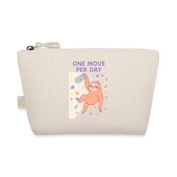 Faultier Bouldern: One Move Per Day Design - Bio-Täschchen - Natur - Vorne