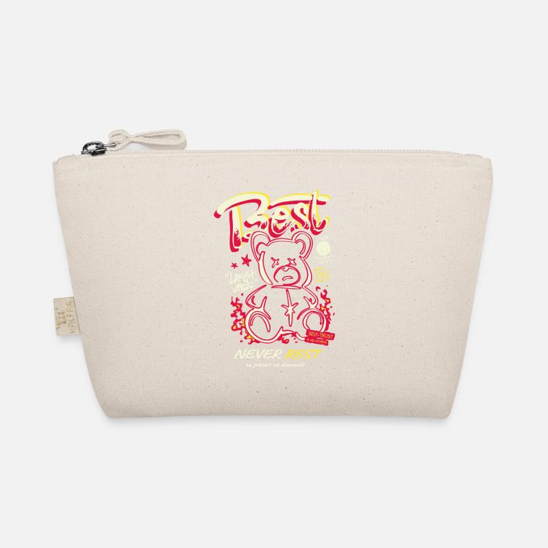 Best Never Rest Neon Teddy Bio-Täschchen