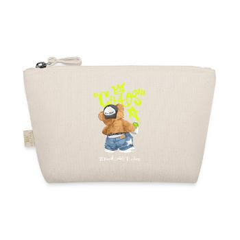 Chaos Bear Graffiti Break All Rules - Organic Pouch - nature - Front