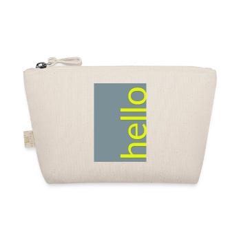 Bonjour – Conception moderne de typographie minimaliste - Trousse biologique - nature - Devant