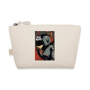 Retro Robot Humor Illustration - Organic Pouch - nature - Front