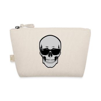 Skull with Sunglasses Graphic - Organic Pouch - nature - Front
