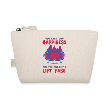 Happiness Ski Snowboard Berge Piste - Bio-Täschchen - Natur - Vorne