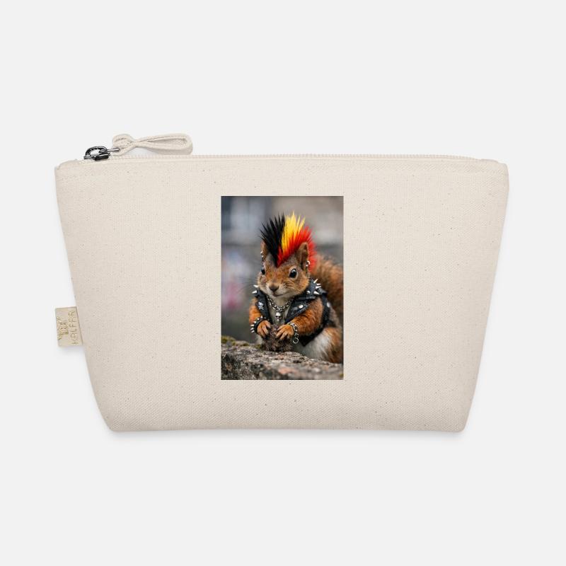 Écureuil punk avec gilet en cuir Trousse biologique