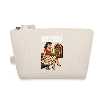 50s Pin-Up: Bad Girls Drink Milkshakes Rockabilly - Bio-Täschchen - Natur - Vorne