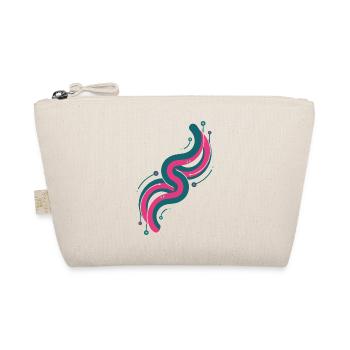 Pink and Blue Colour Wave - Organic Pouch - nature - Front