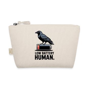 Raven Over Low Battery - Organic Pouch - nature - Front