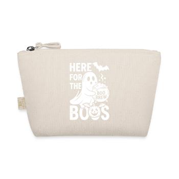 Ghost with Boo Brew Halloween - Organic Pouch - nature - Front