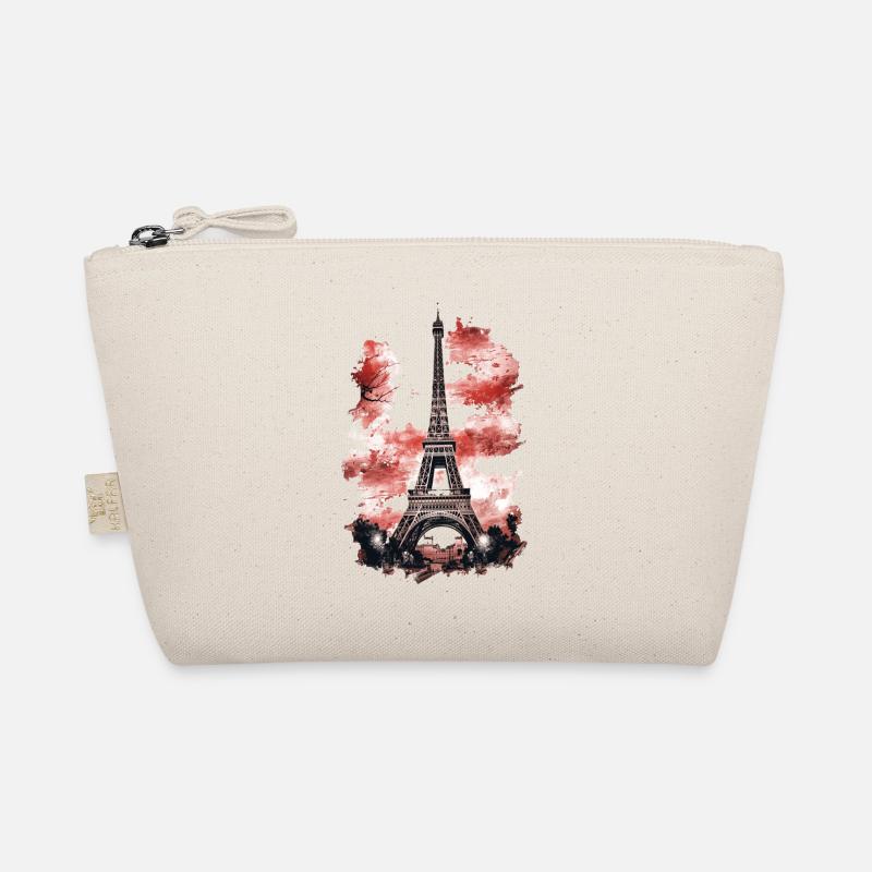 Paris France Eiffel Tower Artistic Souvenir Design Bio-Täschchen