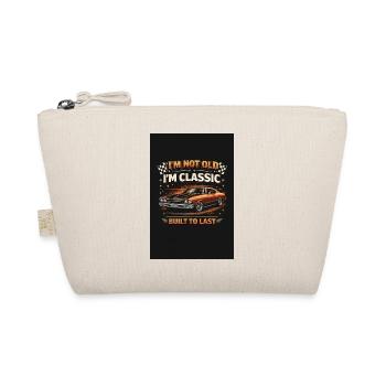 Old School Classic Built to Last - Organic Pouch - nature - Front