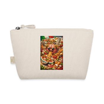 Surreal Food Brain Collage - Organic Pouch - nature - Front