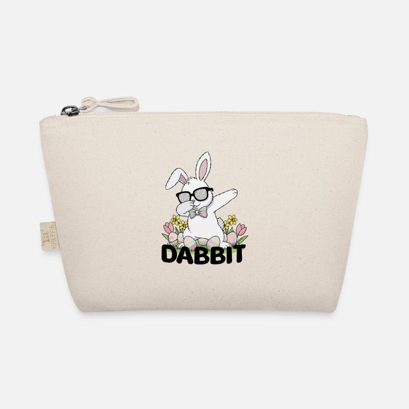 Ostern Damen Kinder Hase Kaninchen Dabbing Rabbit  Bio-Täschchen