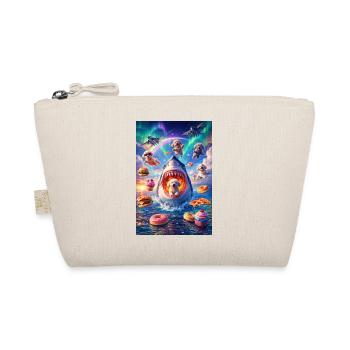 Shark with puppies and donuts fantasy surprise - Organic Pouch - nature - Front