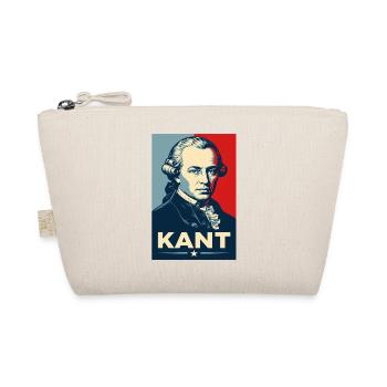 Immanuel Kant Retro Philosopher Portrait - Organic Pouch - nature - Front