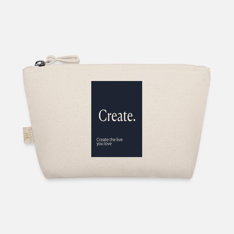 Create. – Minimalist Motivation Design Bio-Täschchen
