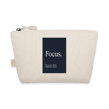 Focus. Minimalistisches Motivation Design - Bio-Täschchen - Natur - Vorne