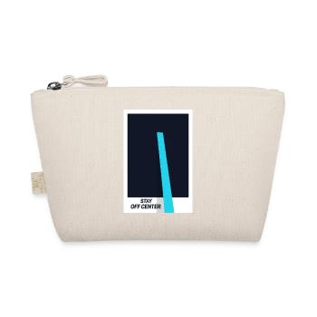 Stay Off Center. Modernes Design Statement - Bio-Täschchen - Natur - Vorne