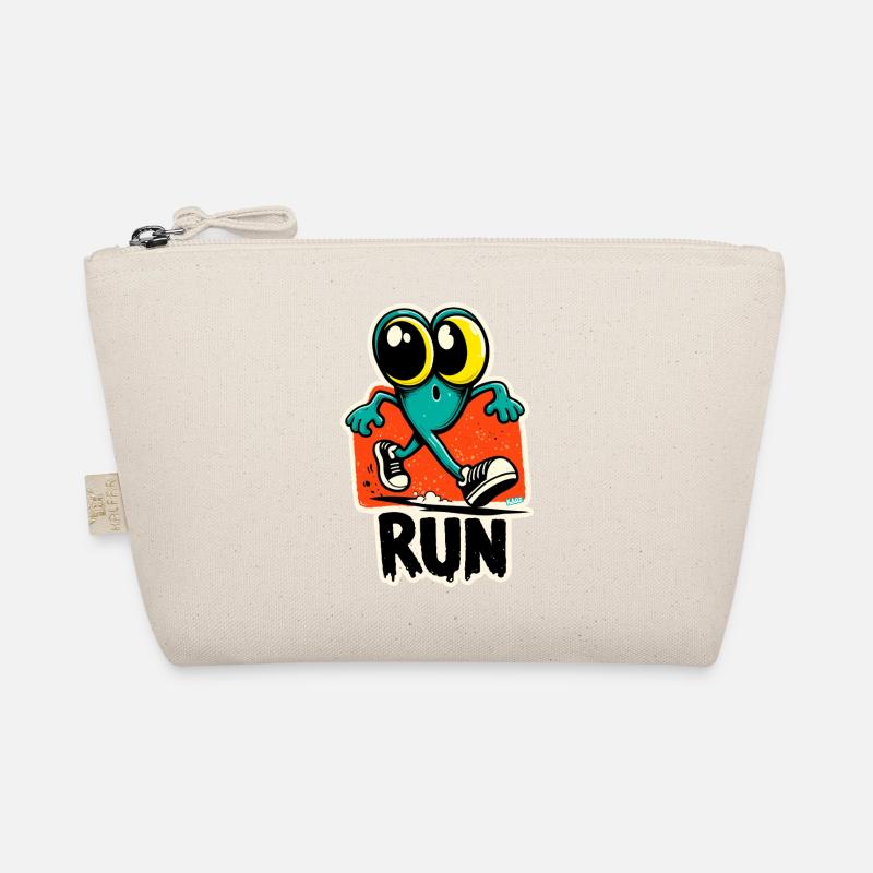 Run Frog Pop Art Bio-Täschchen